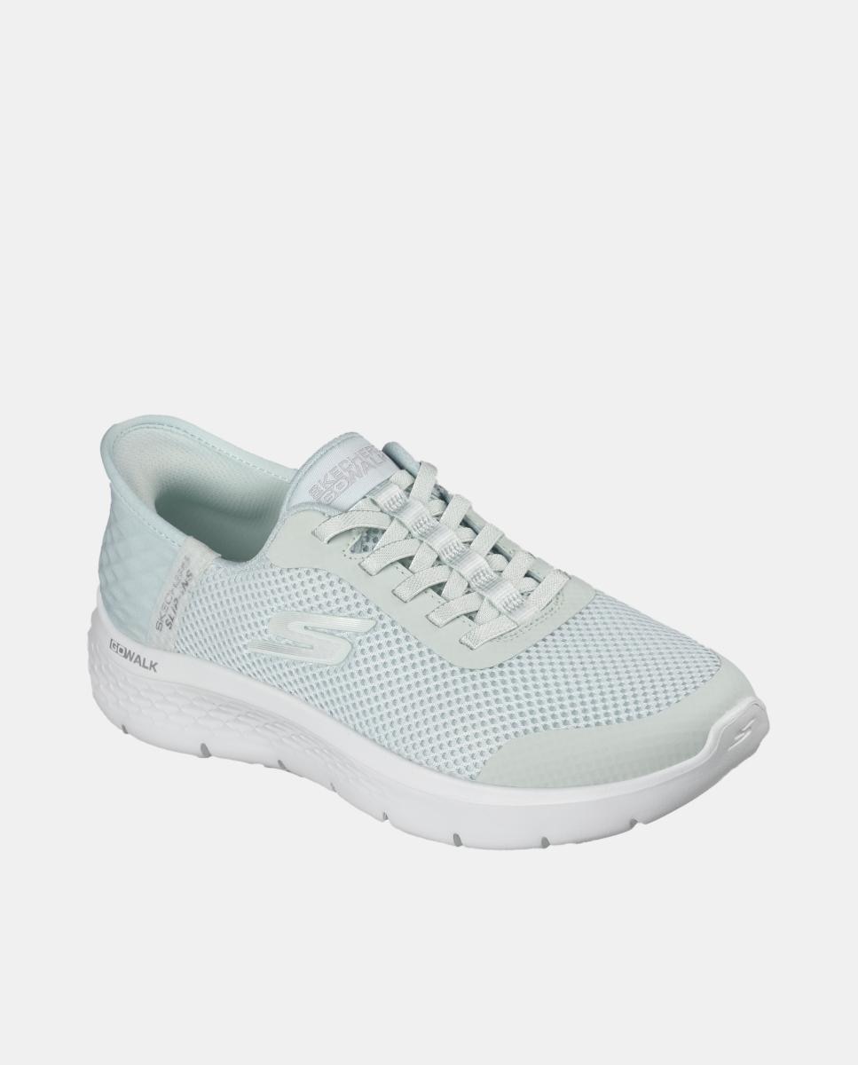 Sapatilhas Slip-in: GO WALK Flex Baixas Tipo Running em Malha Verde-menta-2
