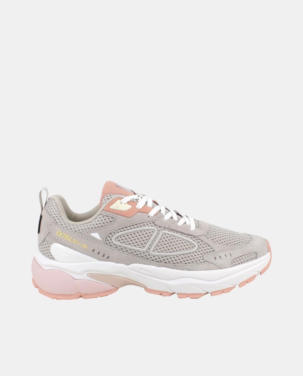 Imagem 0 de Sapatilhas Invisible Fit em Pele e Tecido com Fecho de Atacadores e Forro Goretex - Cinzento