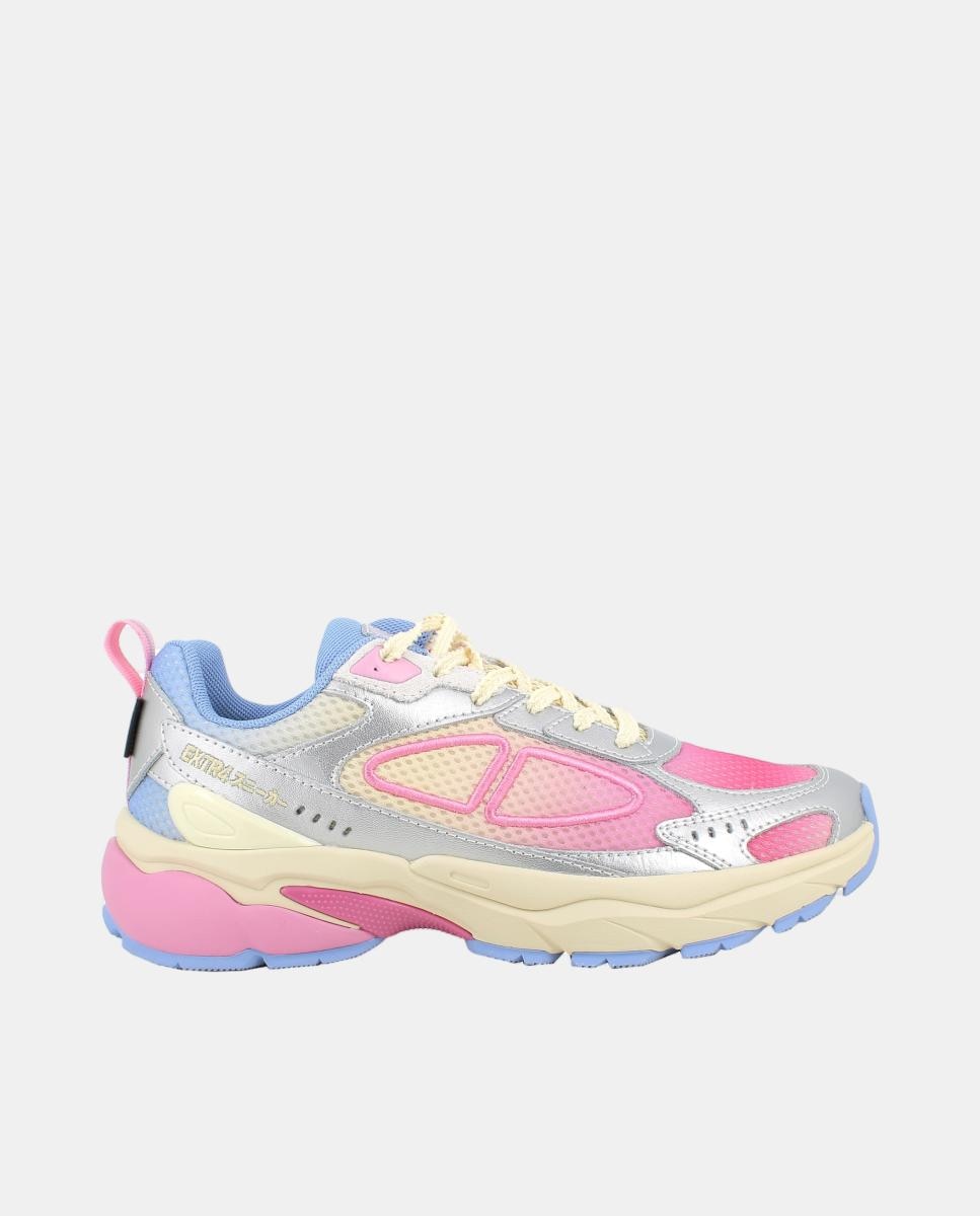 Imagem 0 de Sapatilhas Invisible Fit em Pele e Tecido com Fecho de Atacadores e Forro Goretex - Multicolor