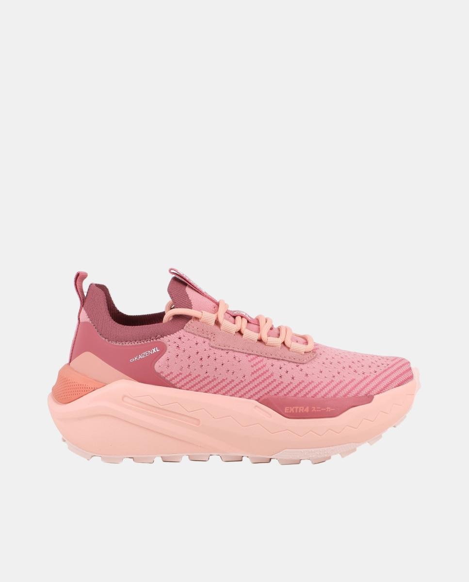 Imagem 0 de Sapatilhas com Fecho de Atacadores e Sola de Pitões - Laranja