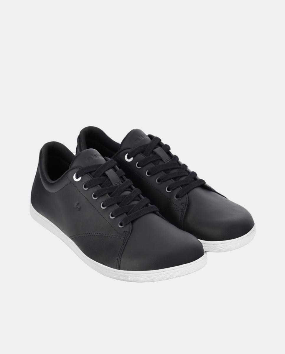 Sapatilhas em Ecopele com Sola Rasa sem Drop Preto Ónix-3