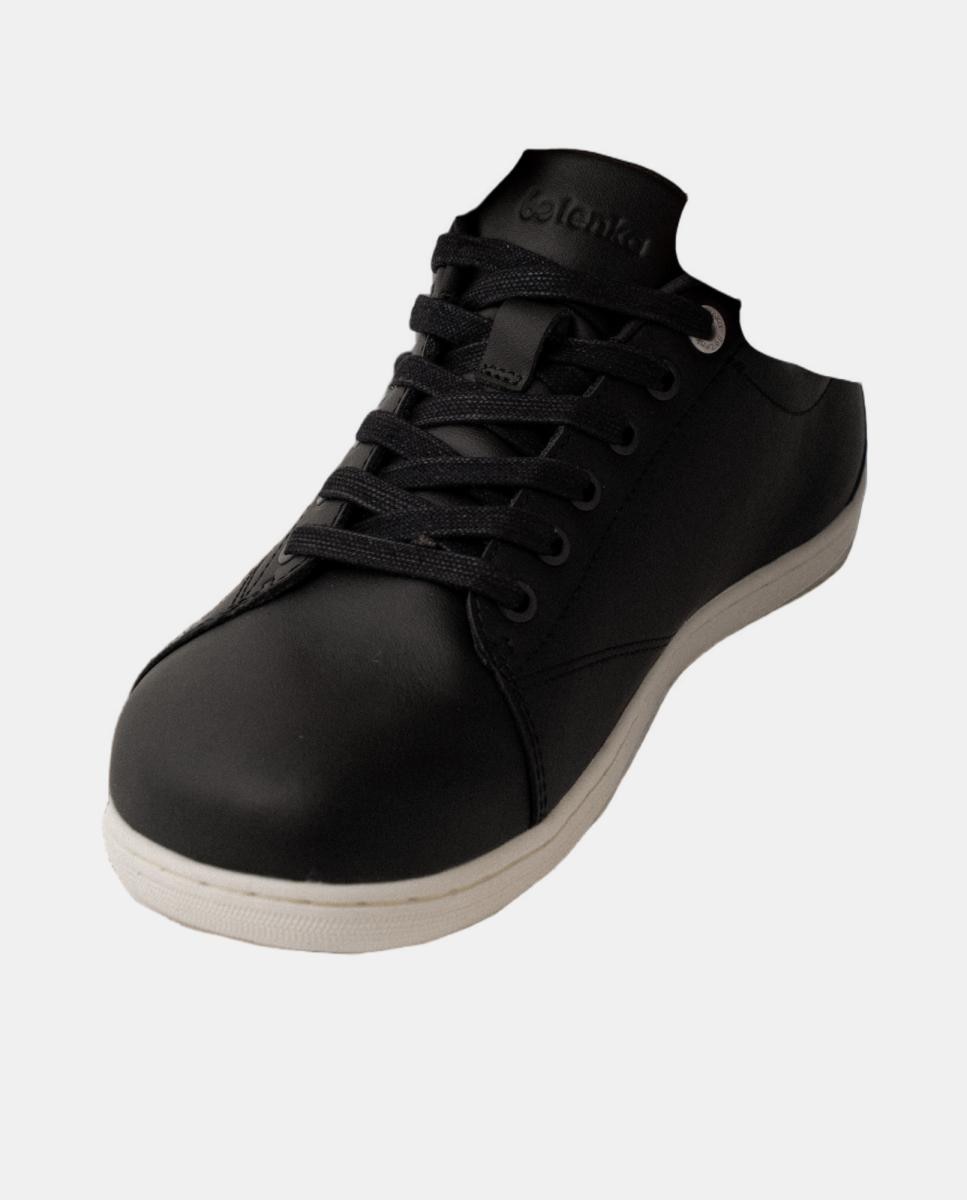 Sapatilhas em Ecopele com Sola Rasa sem Drop Preto Ónix-4