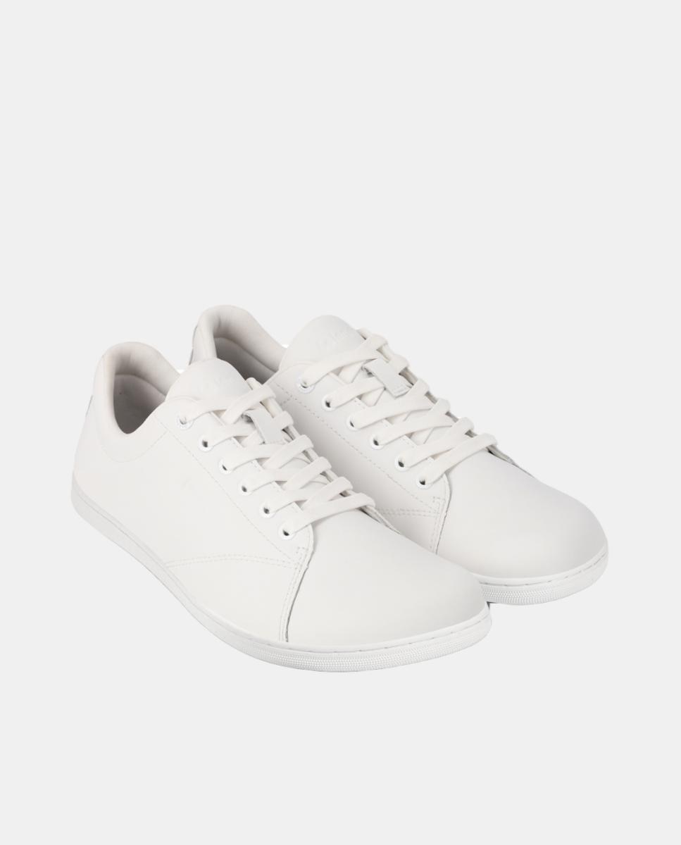 Sapatilhas em Ecopele com Sola Rasa sem Drop Branco Total-2