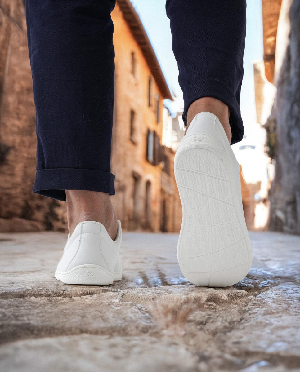 Sapatilhas em Ecopele com Sola Rasa sem Drop Branco Total-7