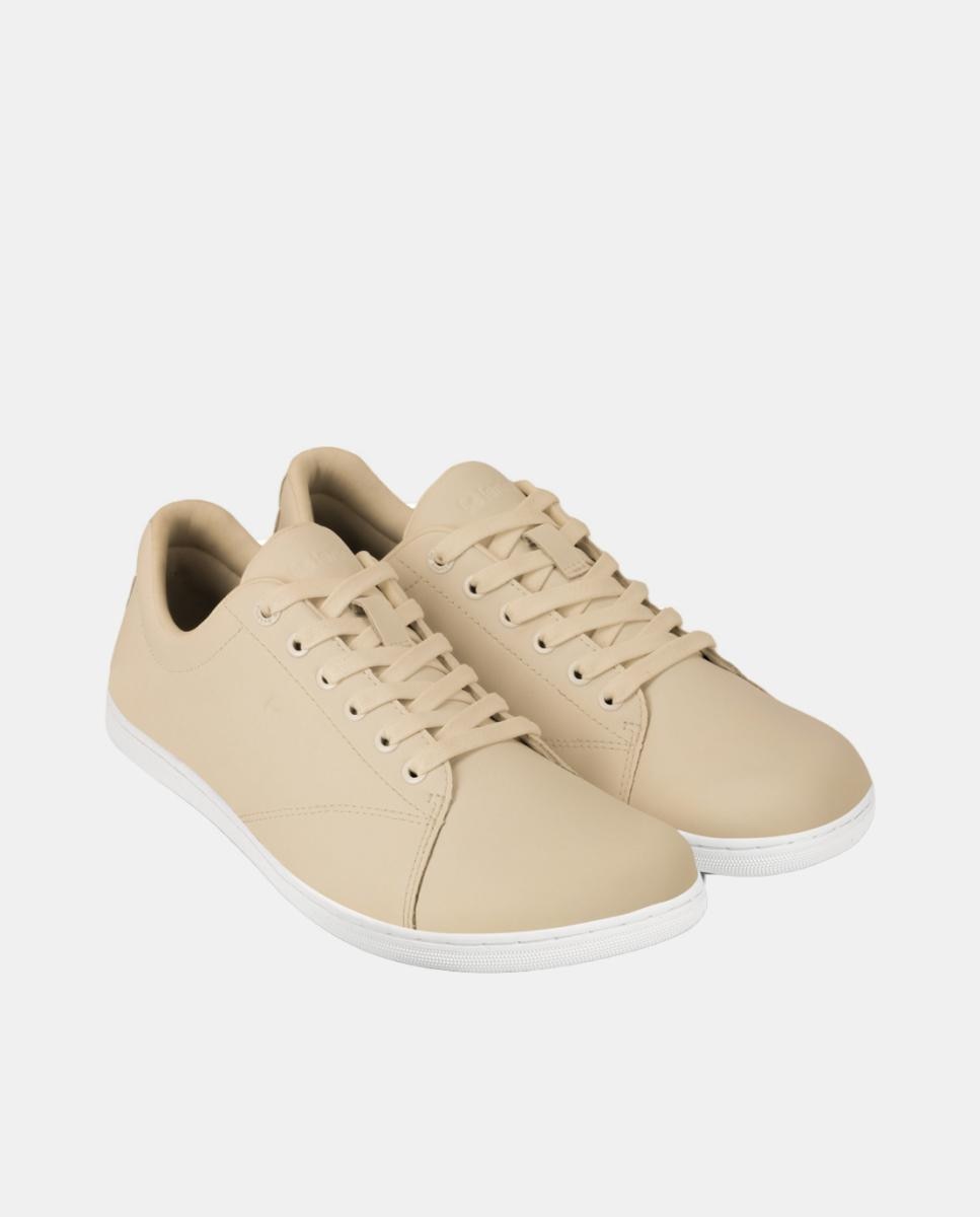 Sapatilhas em Ecopele com Sola Rasa sem Drop Castanho-claro-3