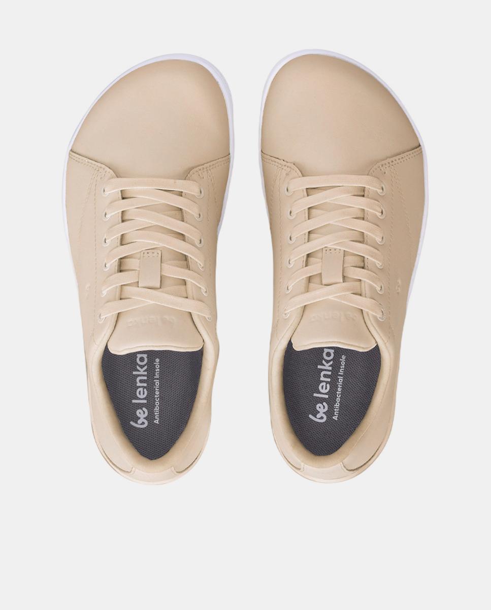 Sapatilhas em Ecopele com Sola Rasa sem Drop Castanho-claro-4