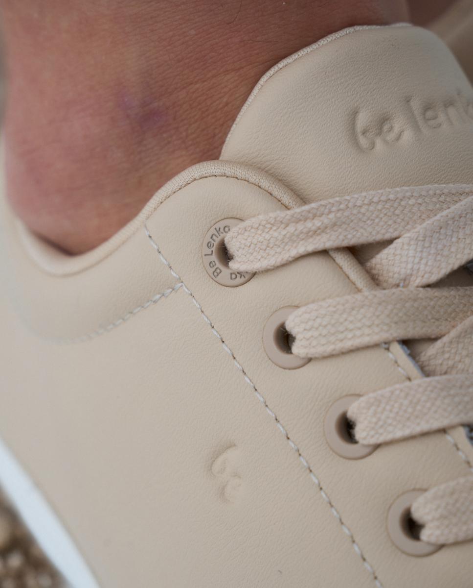 Sapatilhas em Ecopele com Sola Rasa sem Drop Castanho-claro-9