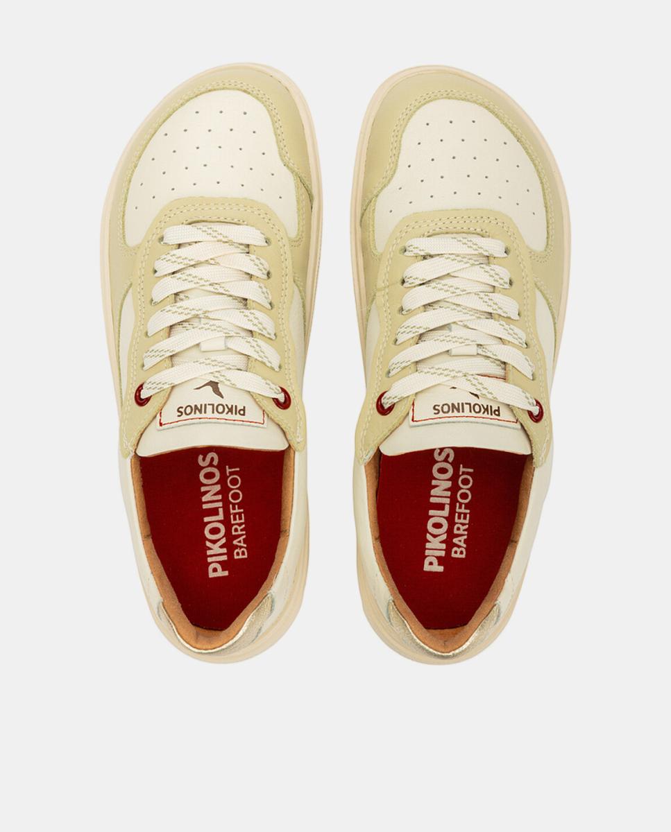 Sapatilhas em Pele Barefoot Branco-5
