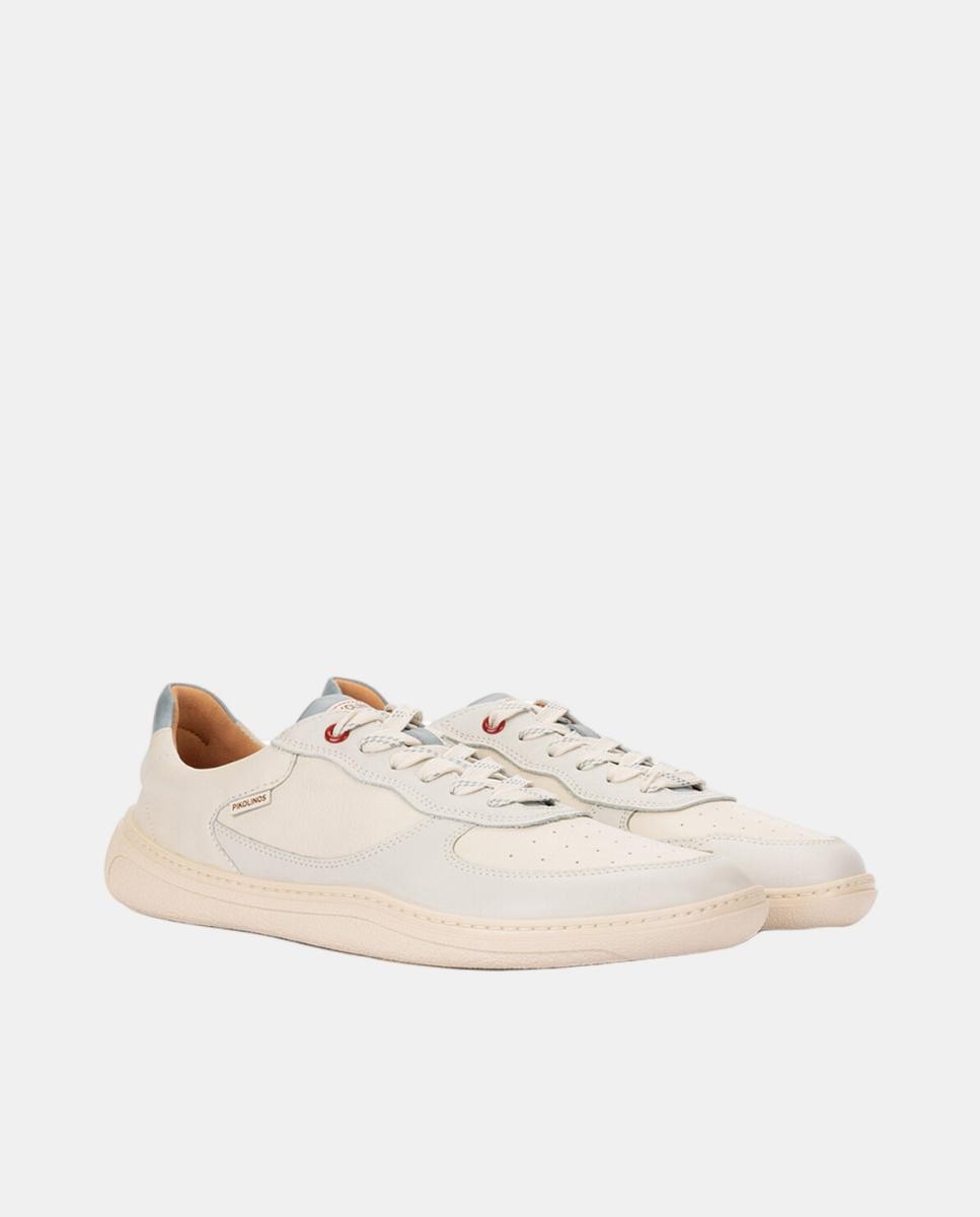 Sapatilhas em Pele Barefoot Branco-2