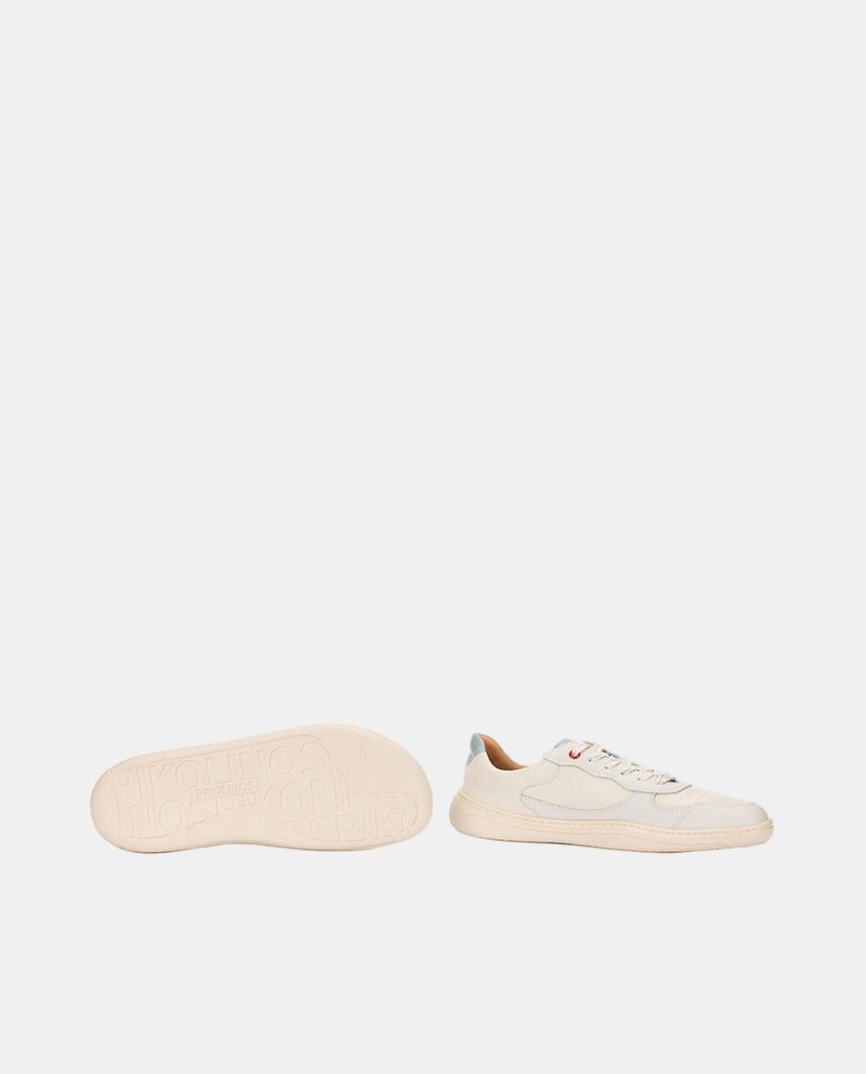 Sapatilhas em Pele Barefoot Branco-5