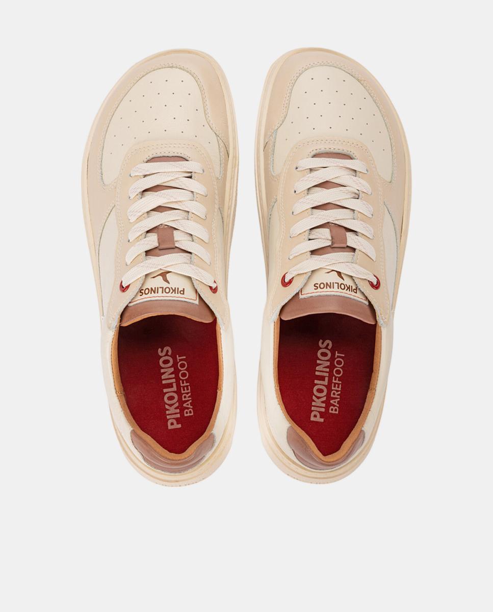 Sapatilhas em Pele Barefoot Branco-6
