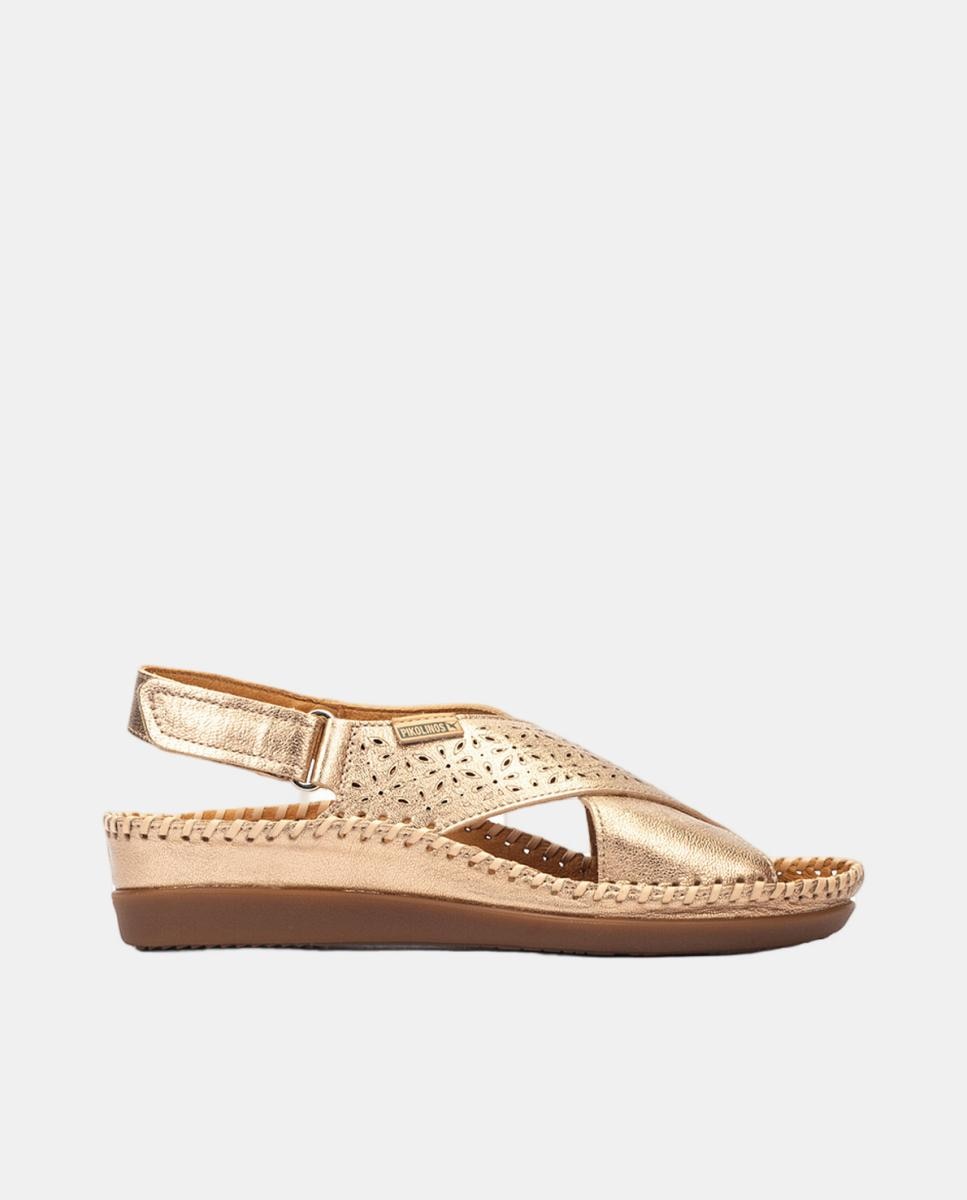 Imagem 0 de Sandálias de Cunha em Pele - Branco