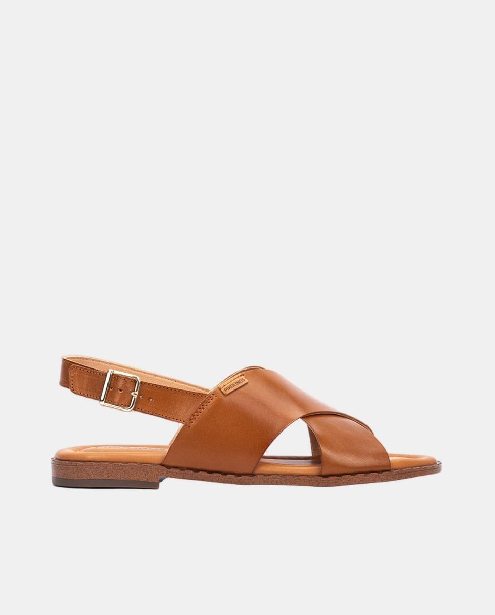 Imagem 0 de Sandálias Rasas em Pele