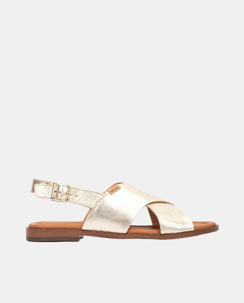 Imagem 0 de Sandálias Rasas em Pele