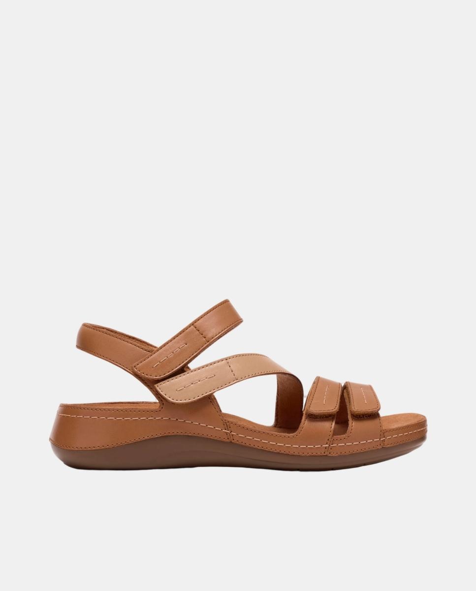 Imagem 0 de Sandálias Cecily Mix Beige Combi com Sola de TPR - Bege Combi