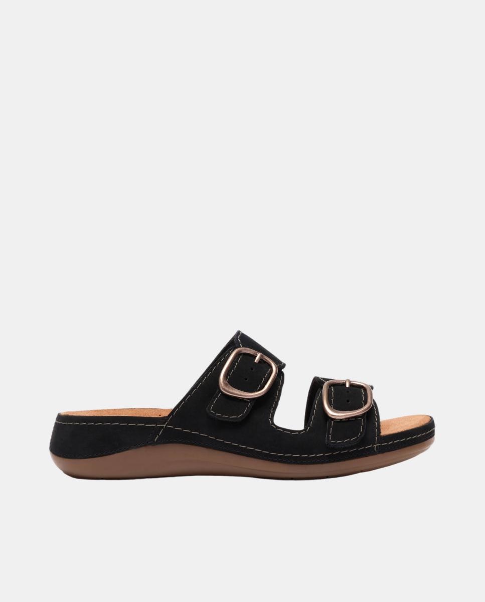 Imagem 0 de Sandálias Cecily Step Black Nubuck com Sola de TPR - Black Nubuck