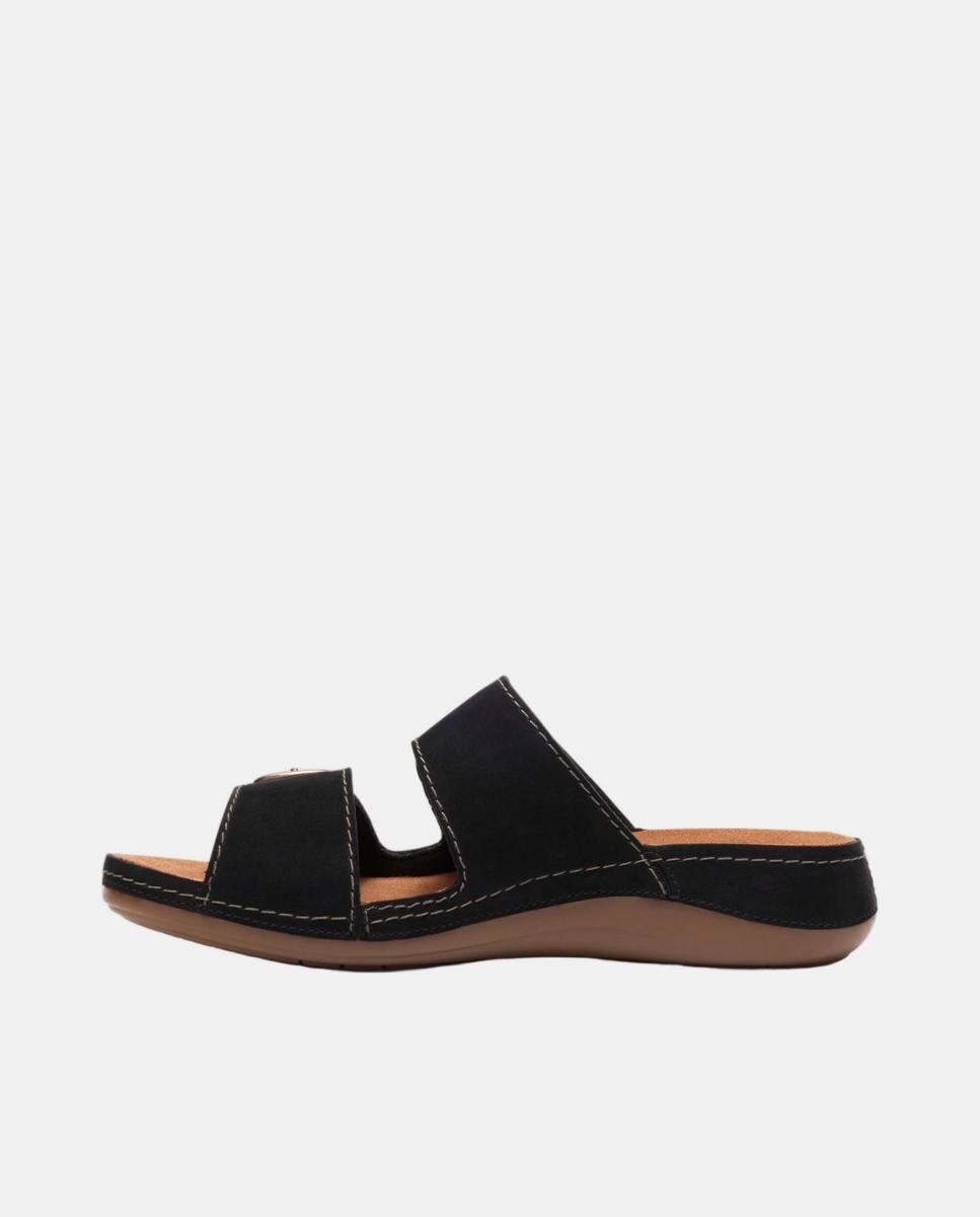 Sandálias Cecily Step Black Nubuck com Sola de TPR - Black Nubuck Preto-2