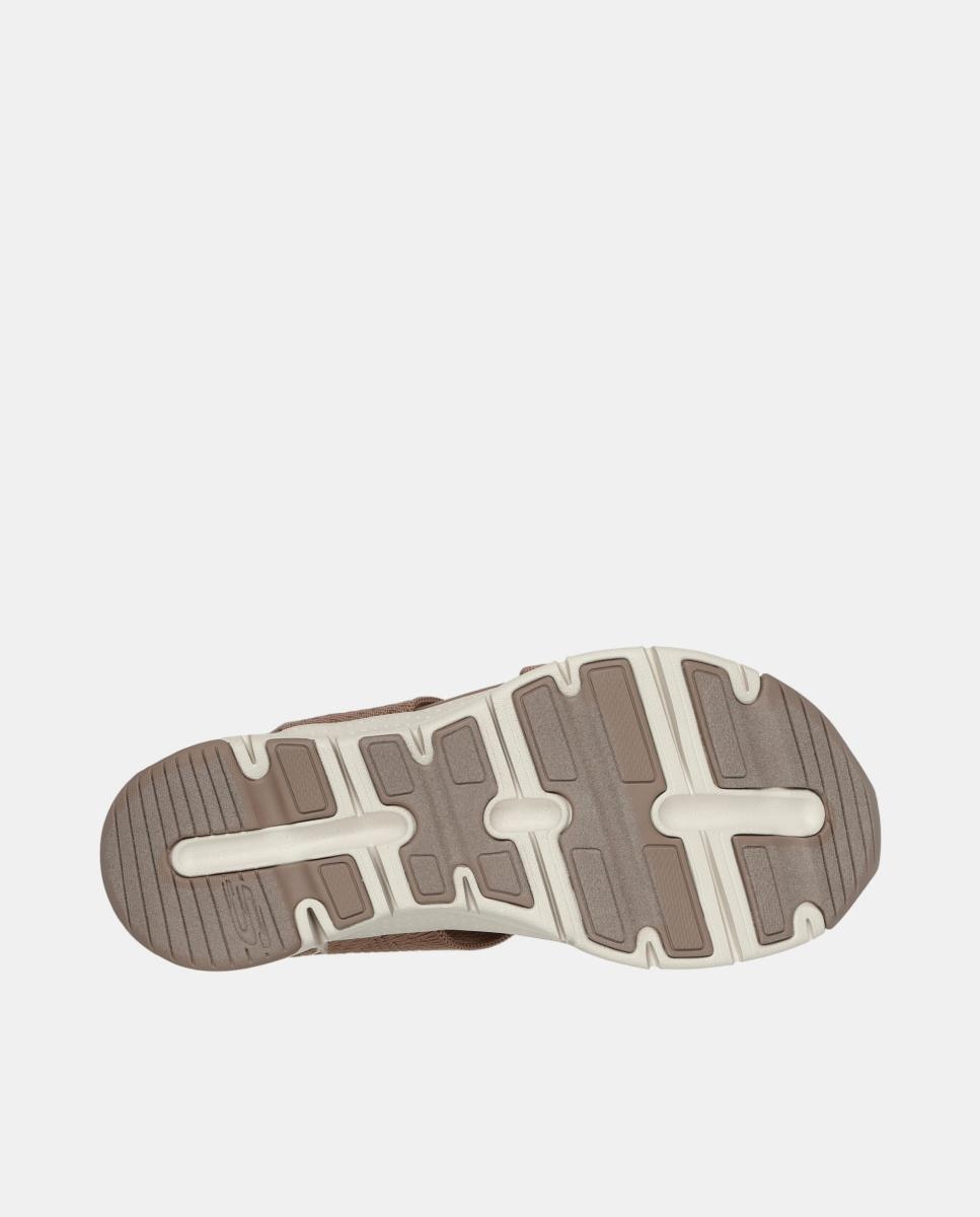 Sandálias de Cunha Arch Fit em Flyknit Castanho taupe-5
