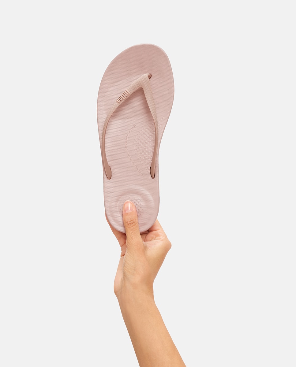 Sandálias Flip Flop Iqushion em TPU e EVA Creme-4