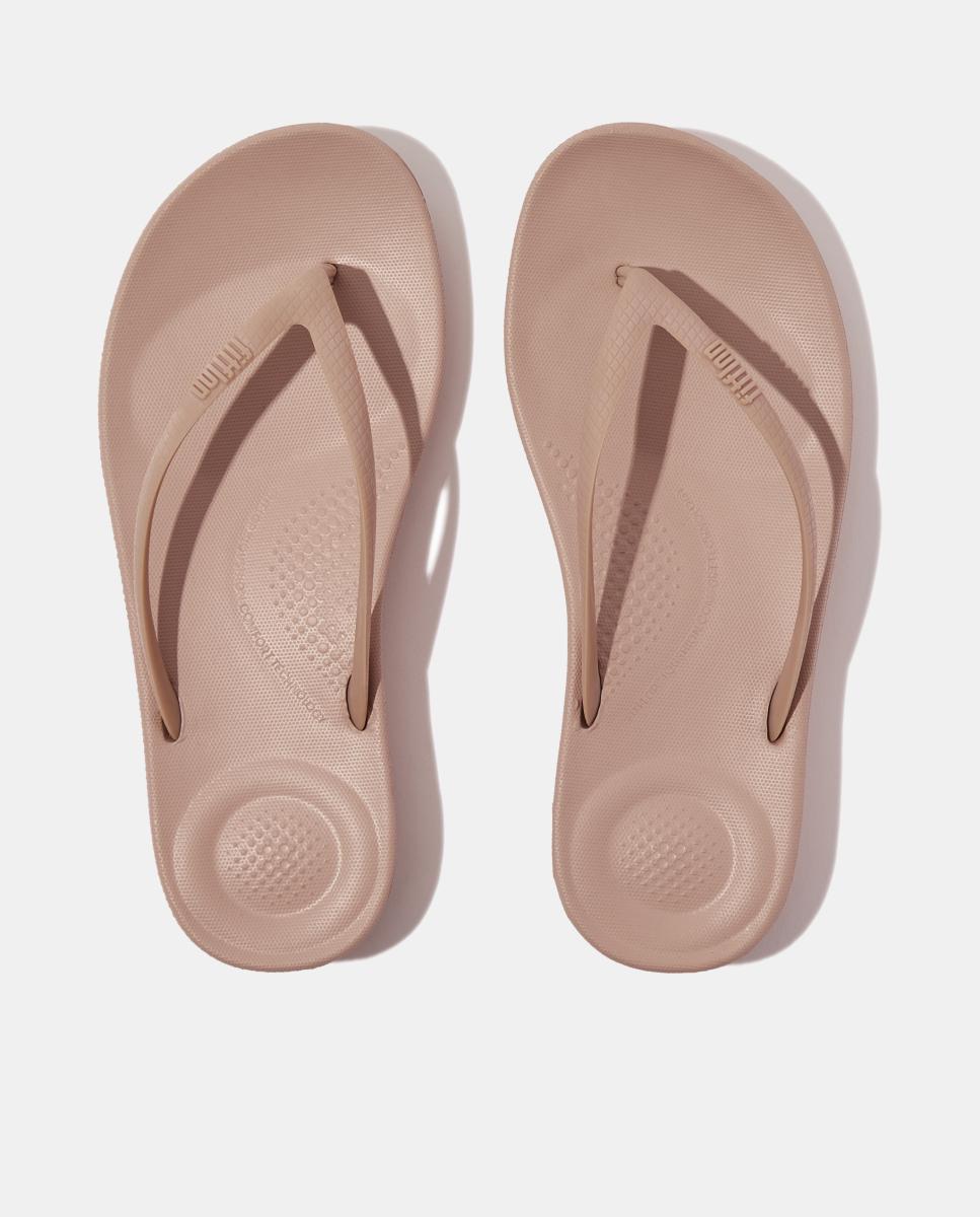 Sandálias Flip Flop Iqushion em TPU e EVA Creme-7