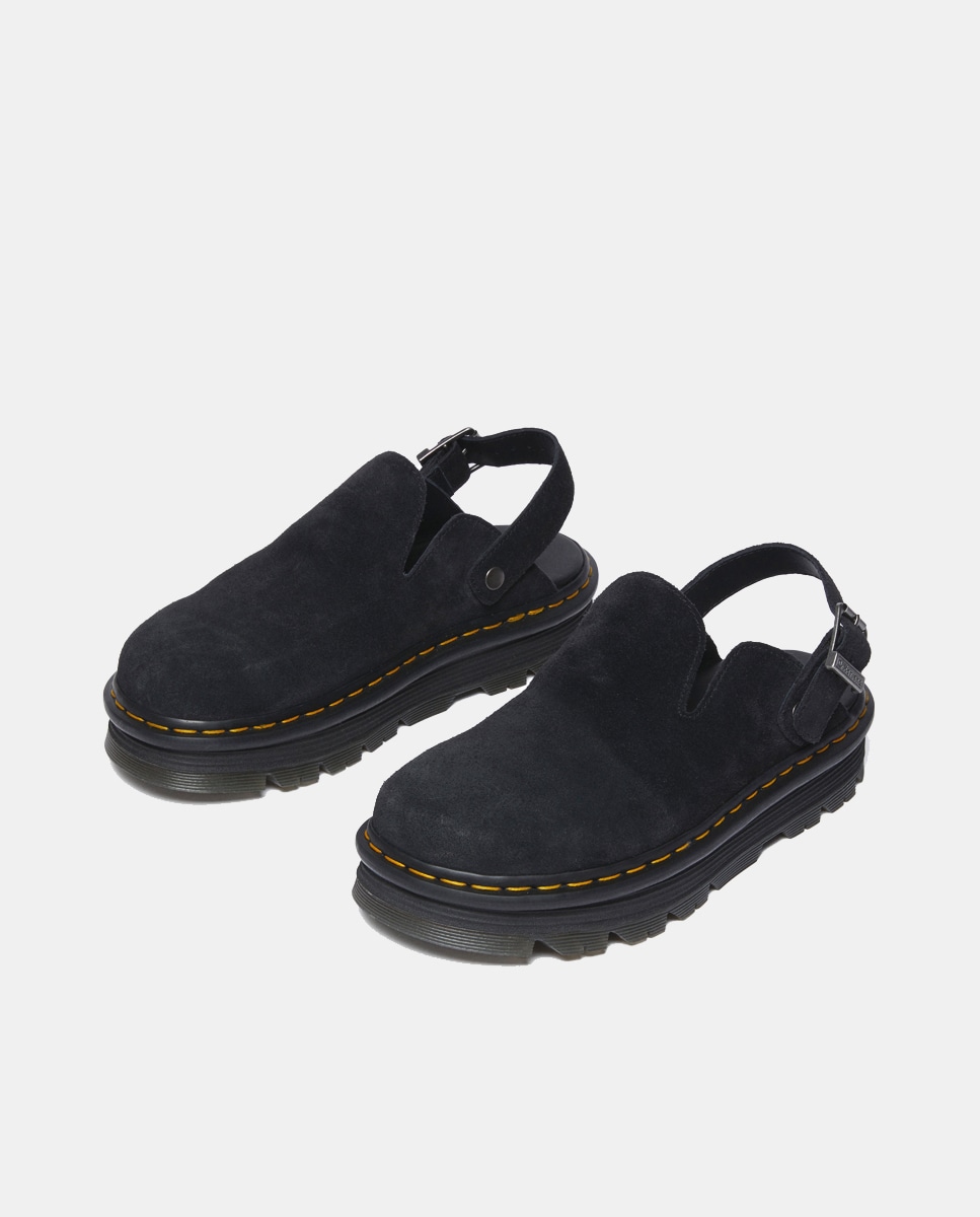 Socas Zebzag em Camurça com Plataforma Preto-4