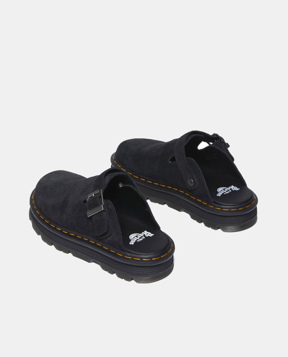 Socas Zebzag em Camurça com Plataforma Preto-5