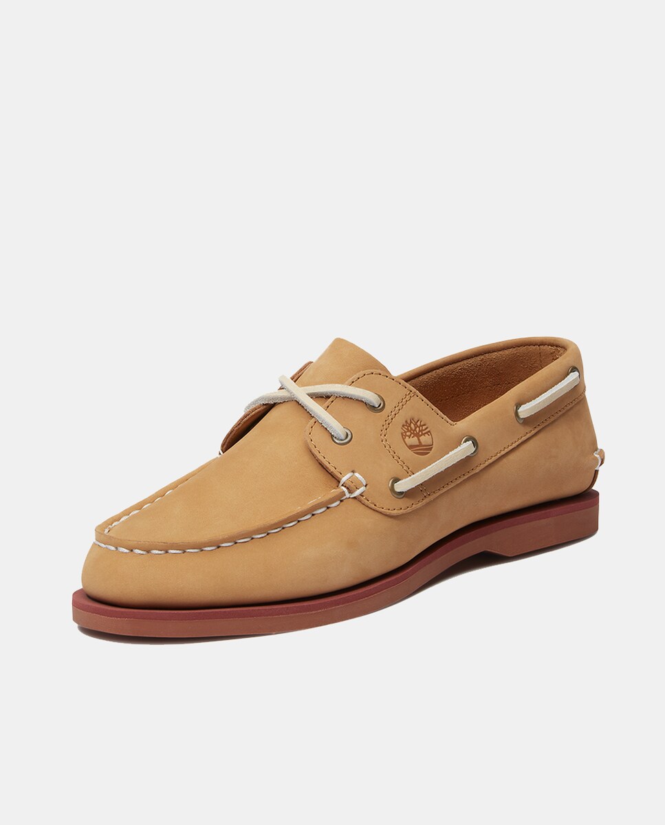 Náuticos em Pele Clássicos Camel-5