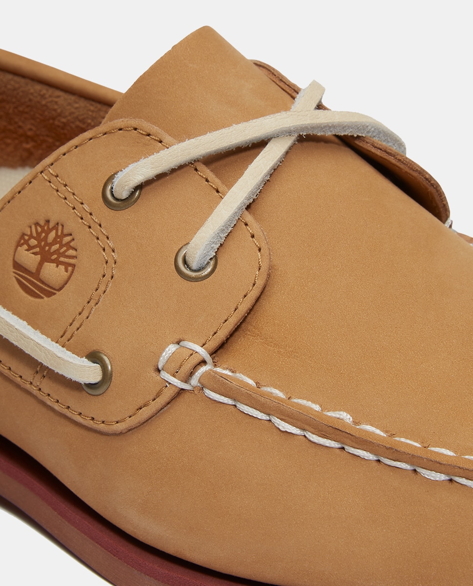 Náuticos em Pele Clássicos Camel-6