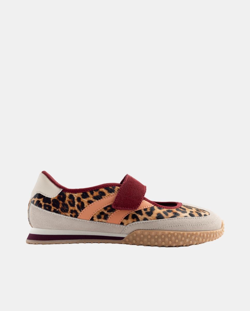 Gioseppo - Bailarinas deportivas piel estampado animal.