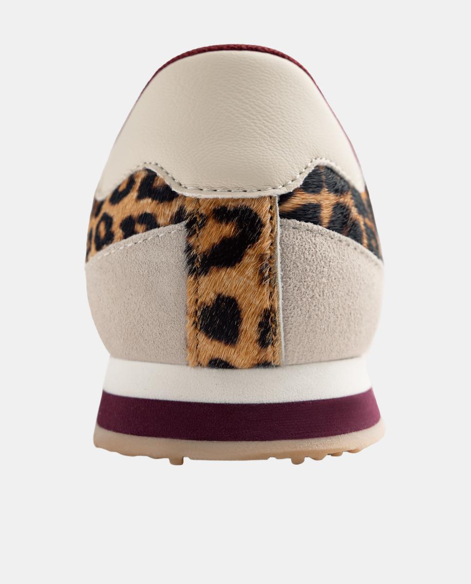 Sabrinas Desportivas em Pele com Animal Print Multicolor-5