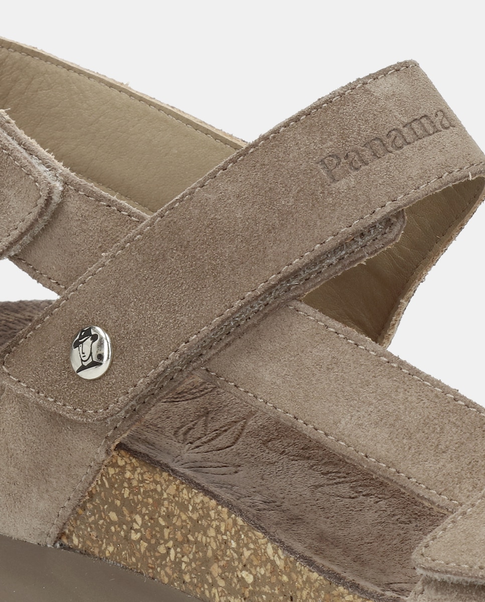 Sandálias Selma em Pele com Plataforma Pedra-8