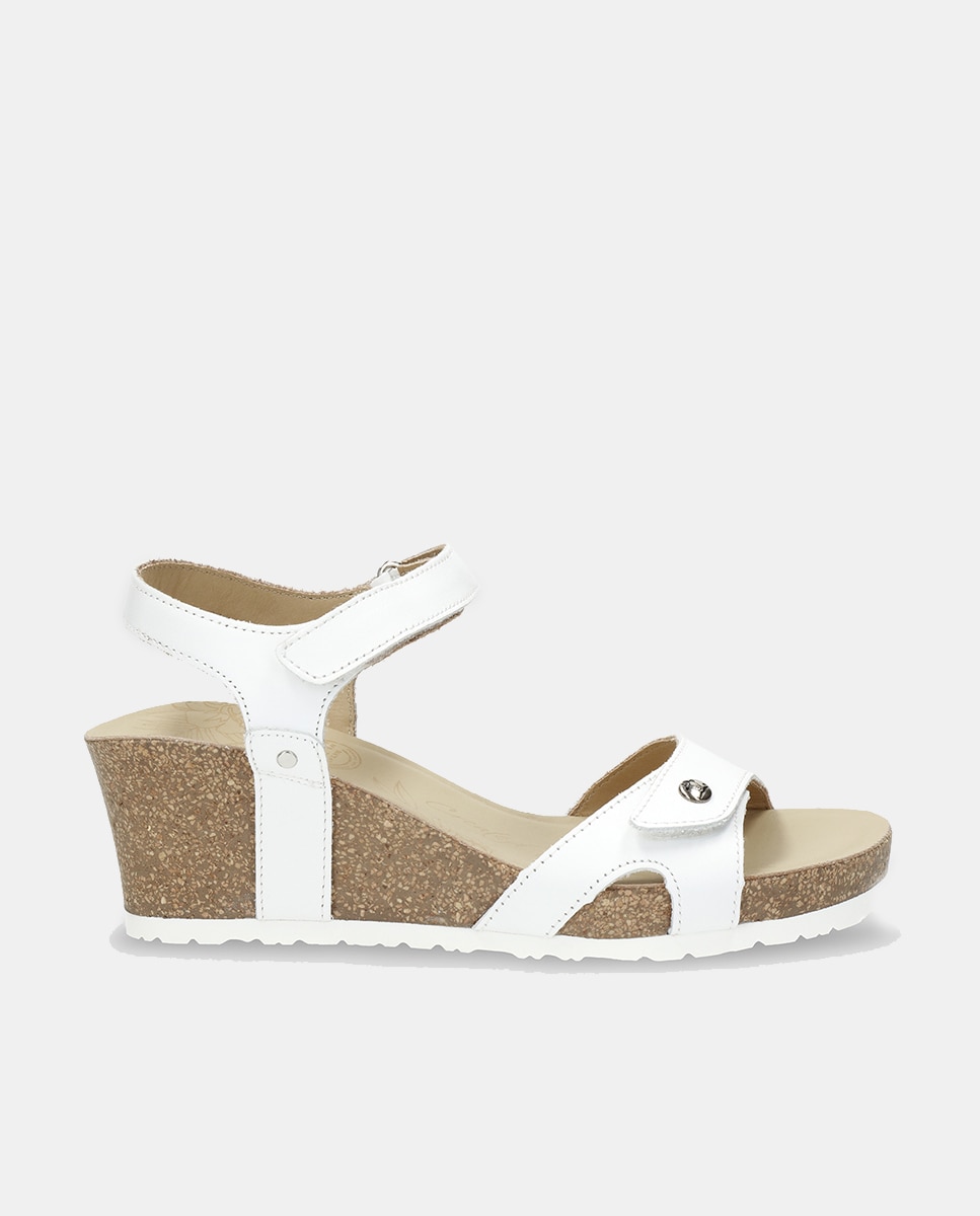 Imagem 0 de Sandálias de Cunha em Pele com Forro de Pele