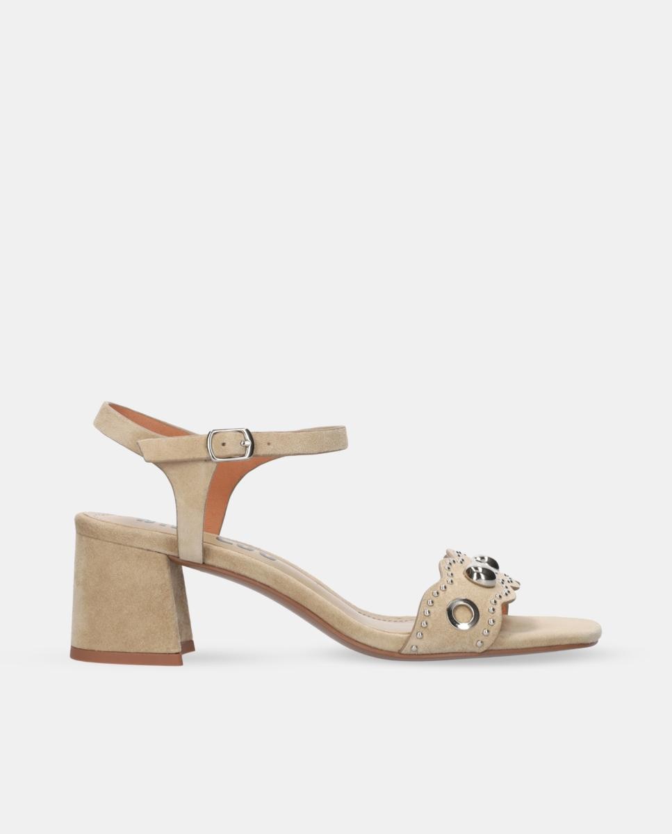 Imagem 0 de Sandálias de Salto em Camurça