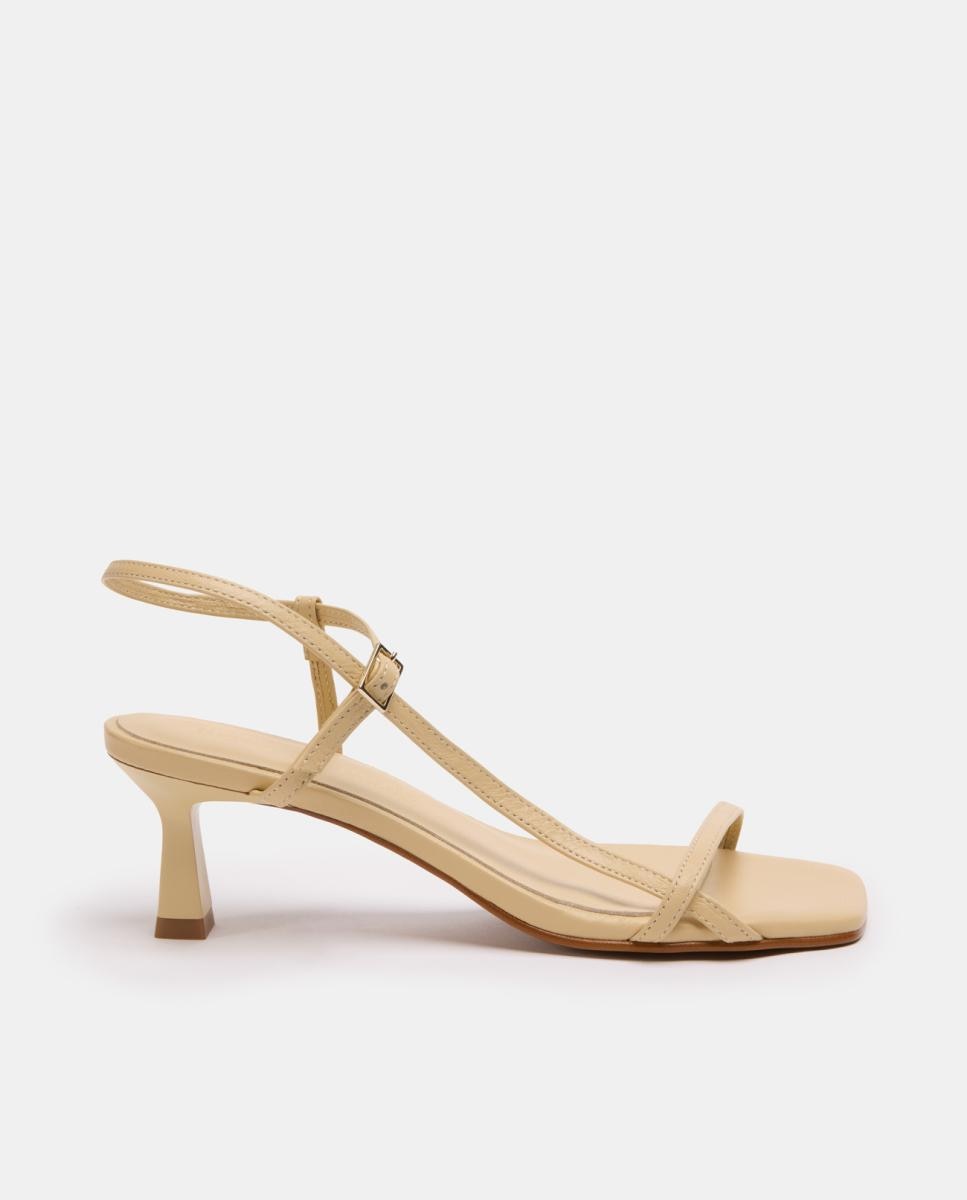 Bryan Stepwise - Sandalias de tacón de mujer de piel.