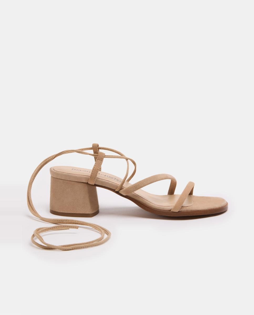 Bryan Stepwise - Sandalias de tacón de mujer con tiras.