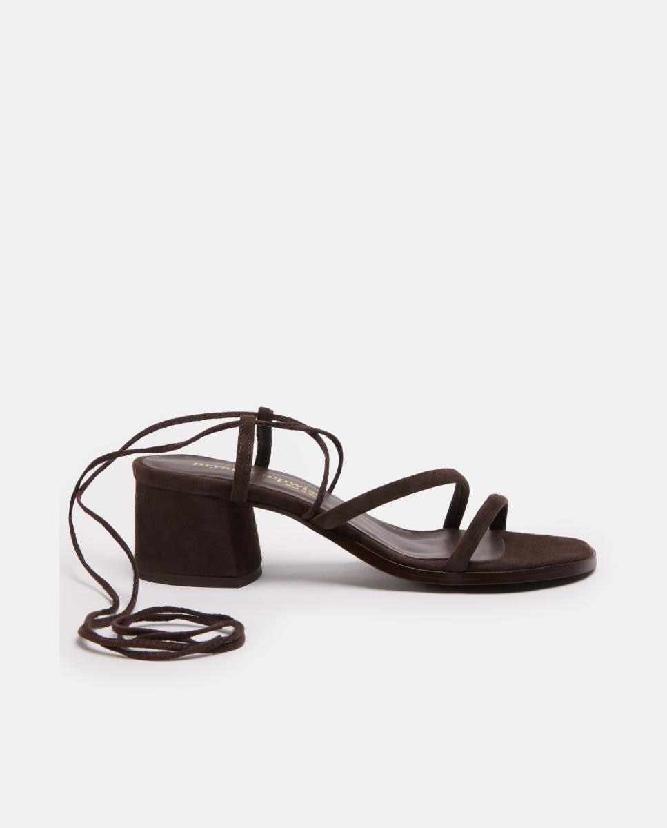 Imagem 0 de Sandálias de Salto com Tiras