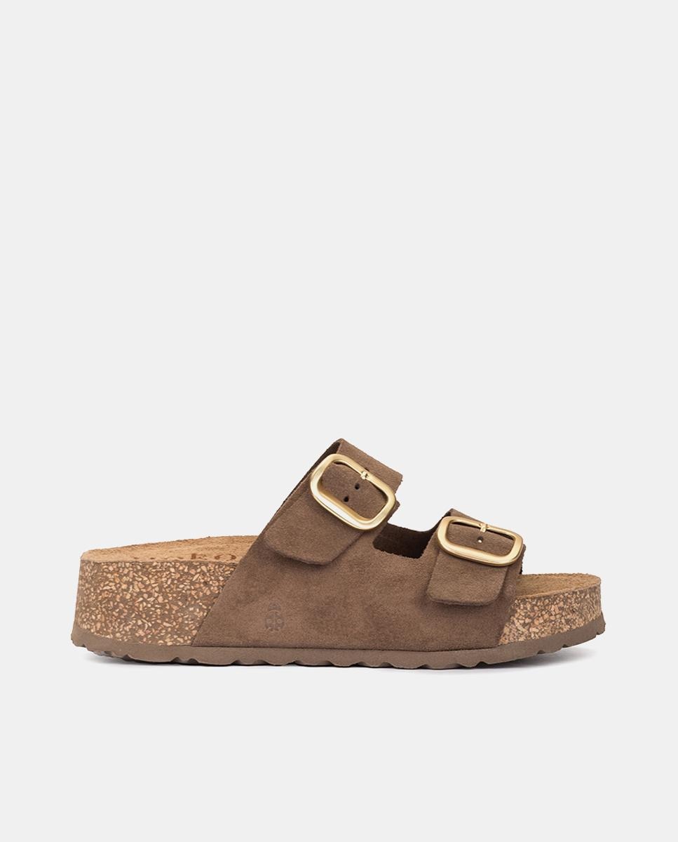 Imagen 1 de Sandalias de plataforma de mujer de piel - Yokono - Topo Topo