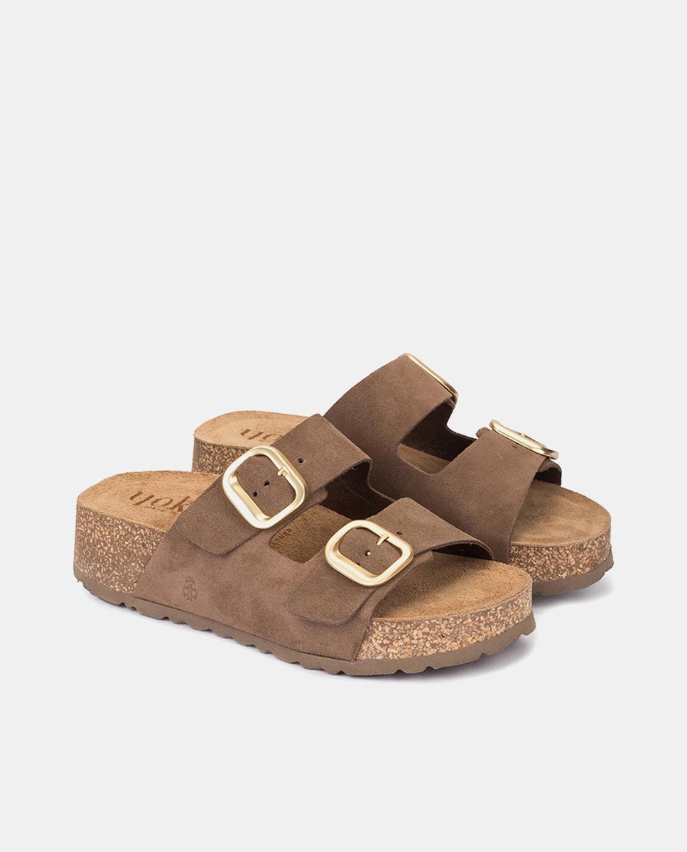 Imagen 2 de Sandalias de plataforma de mujer de piel - Yokono - Topo Topo