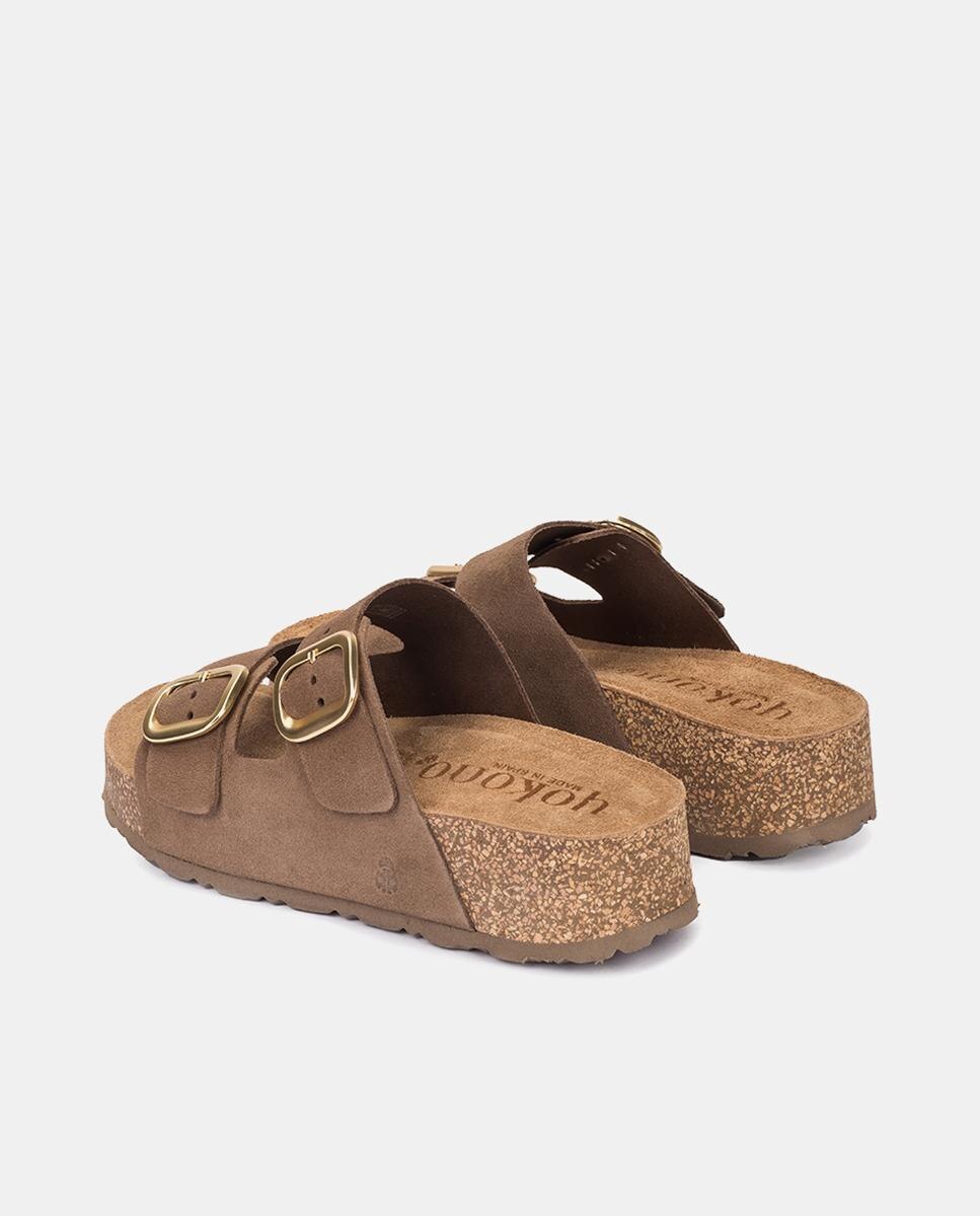 Imagen 3 de Sandalias de plataforma de mujer de piel - Yokono - Topo Topo