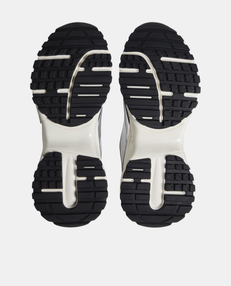 Sapatilhas Tipo Runner com Detalhes em Mesh e Detalhes Metalizados Prata-5
