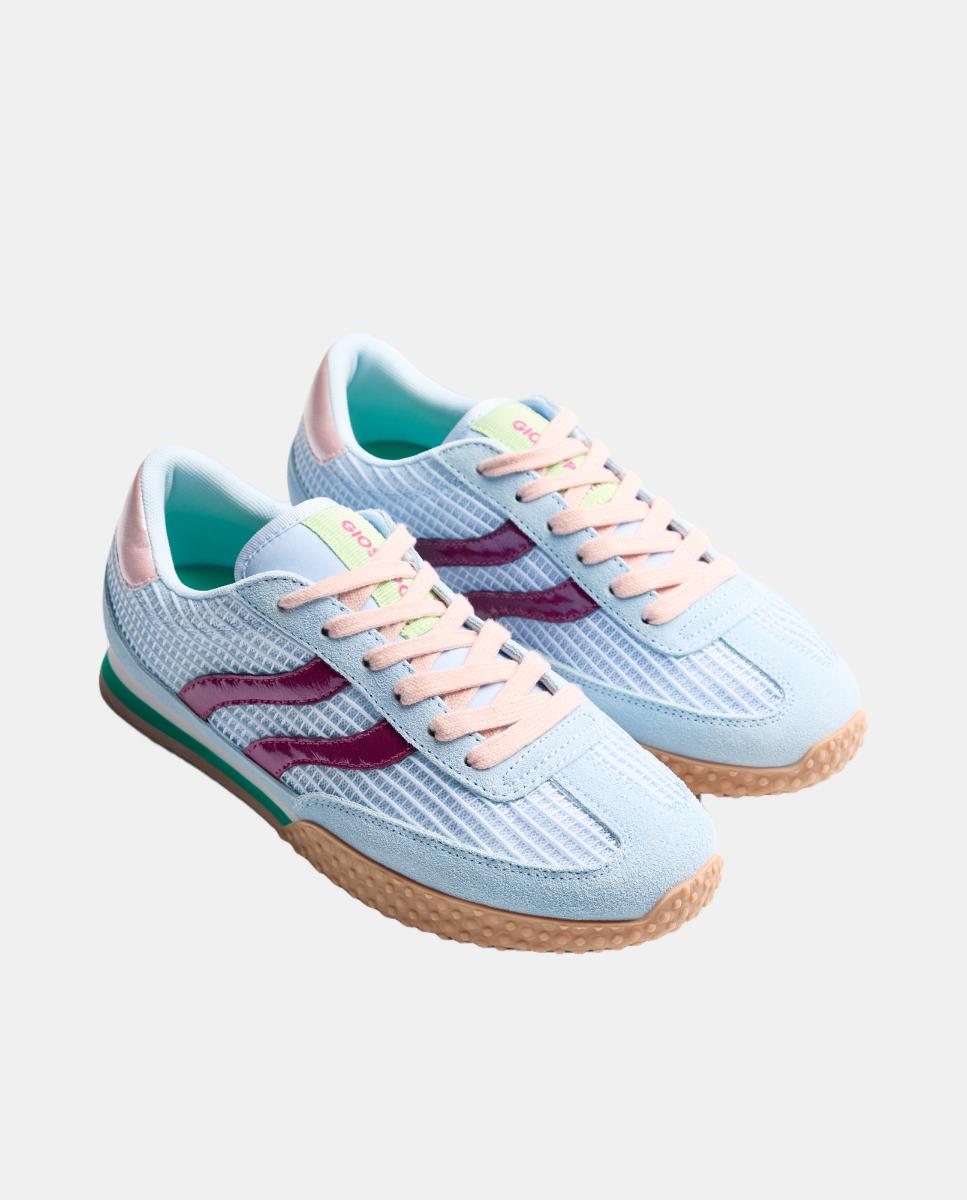 Imagen 2 de Zapatillas piel y rejilla - Gioseppo - Azul royal Azul royal
