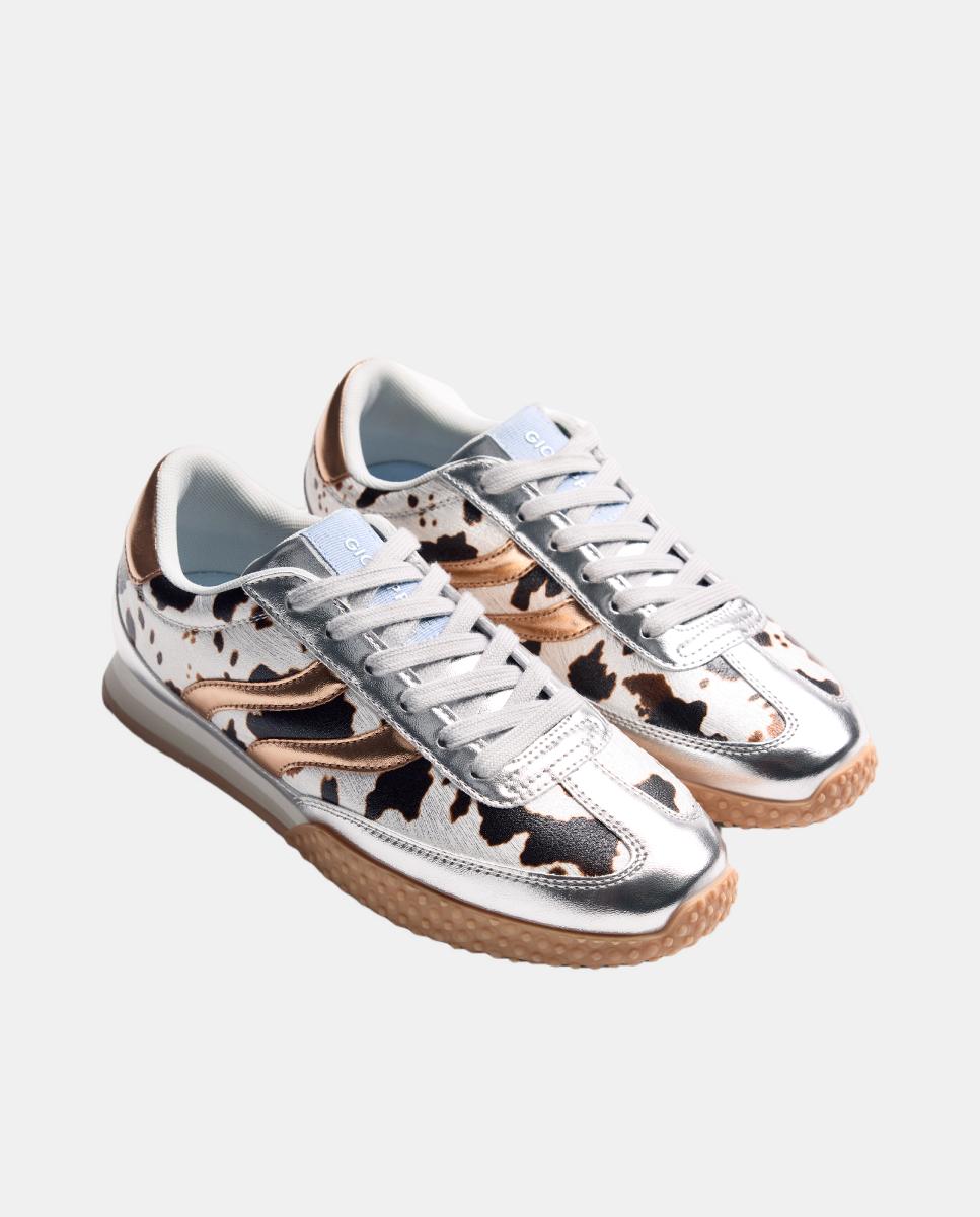 Sapatilhas com Animal Print Multicolor-2