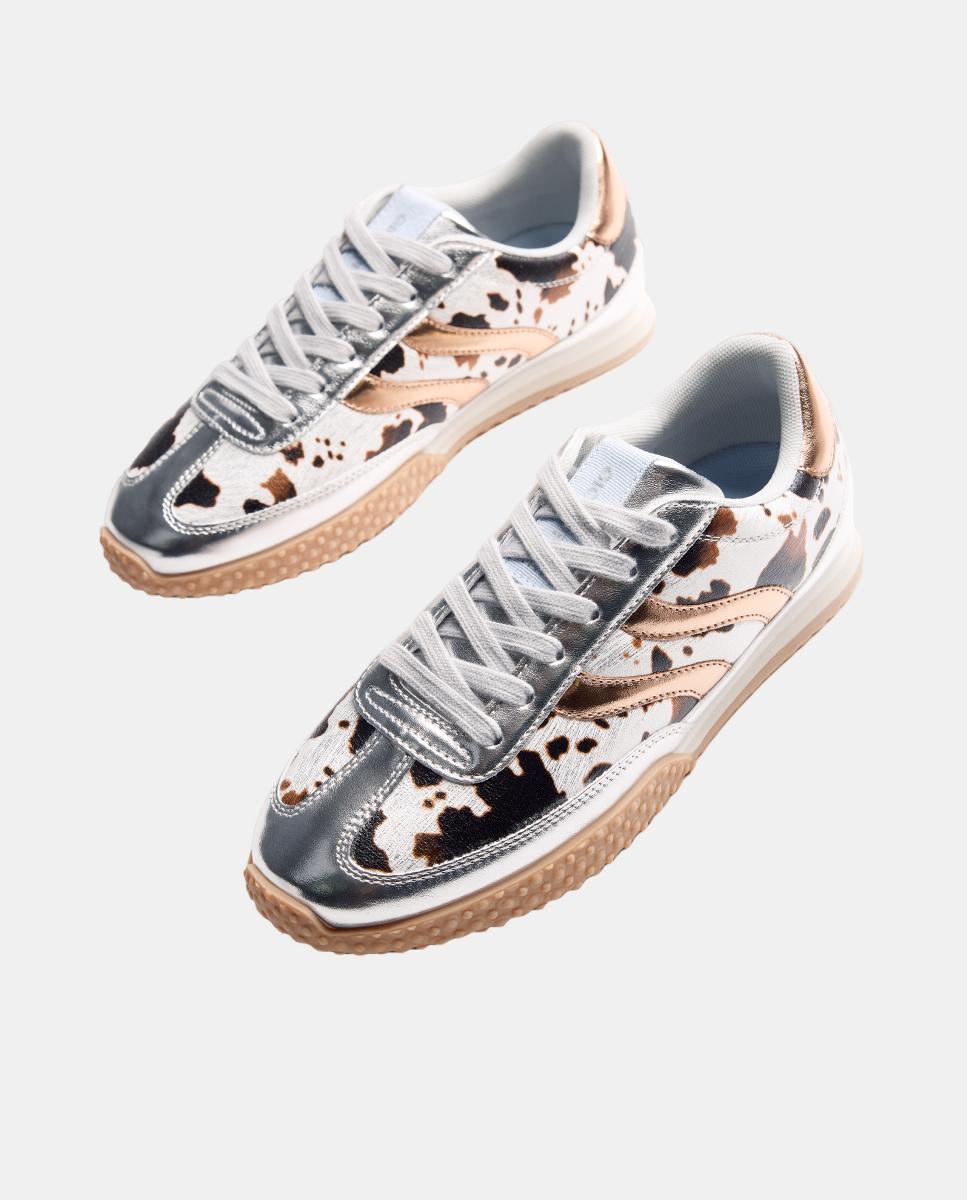 Sapatilhas com Animal Print Multicolor-6