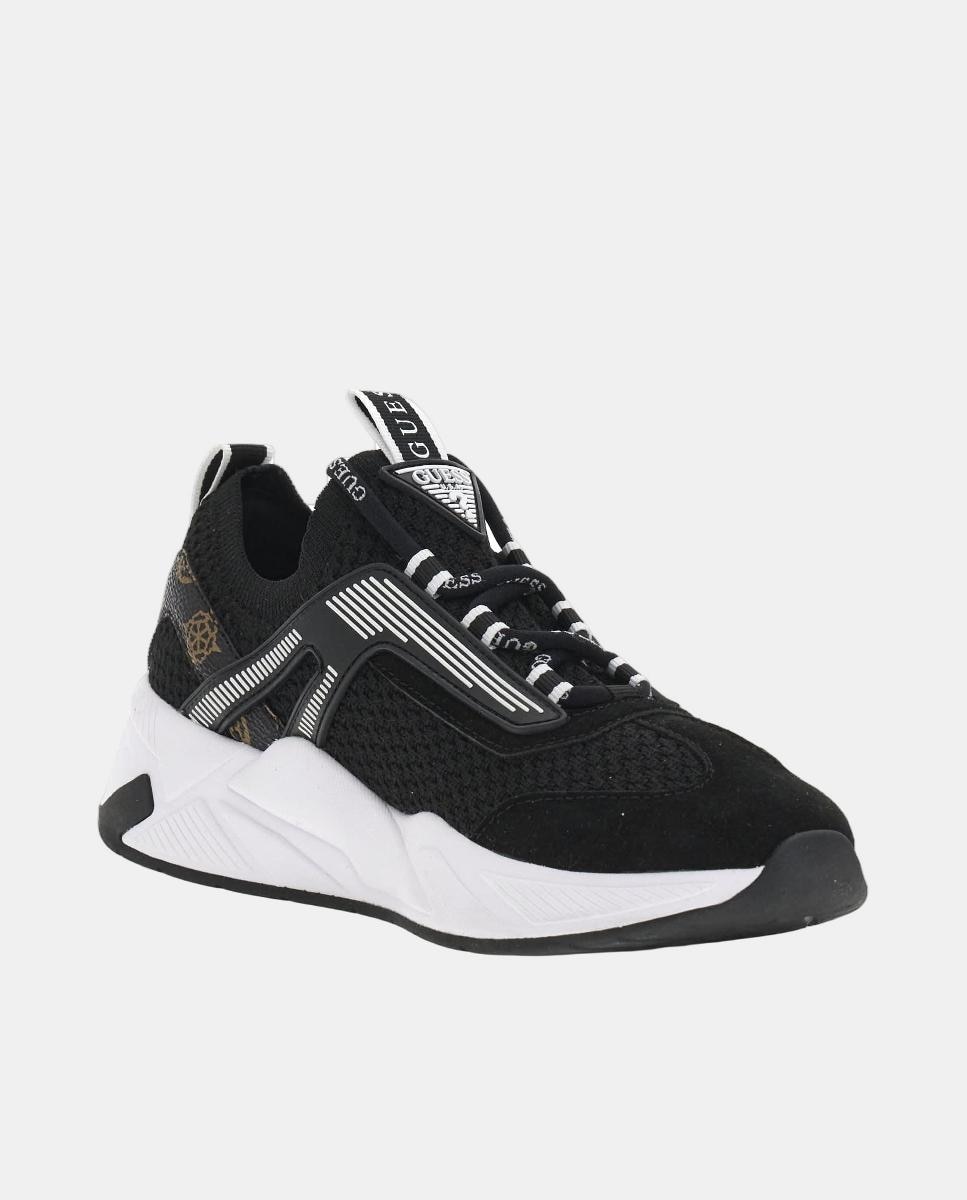Sapatilhas Tipo Runner com Estampado Preto-2