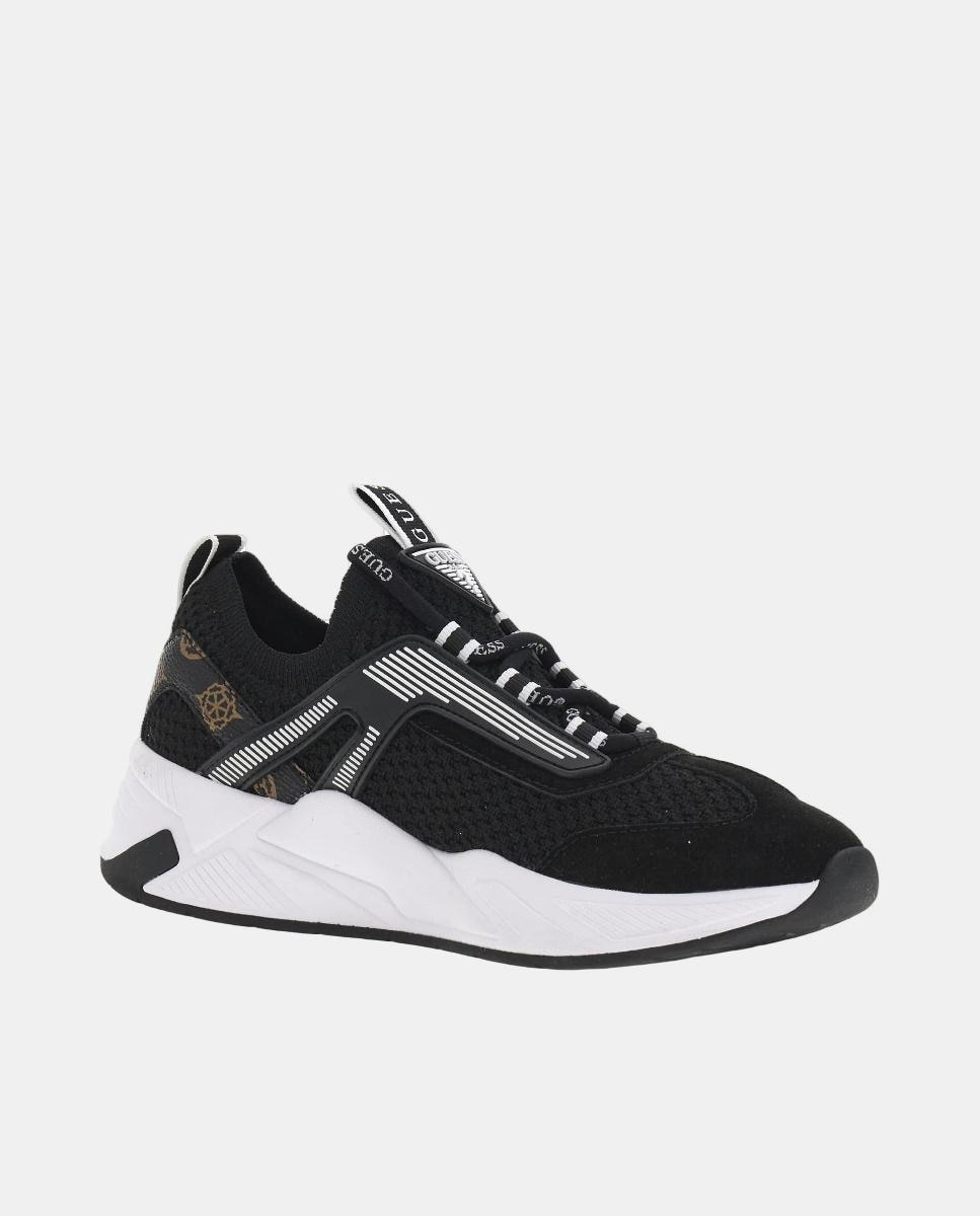 Sapatilhas Tipo Runner com Estampado Preto-3