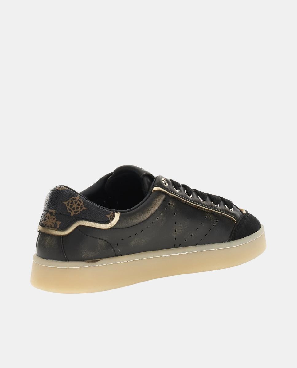 Sapatilhas Tipo Runner com Estampado Preto-3