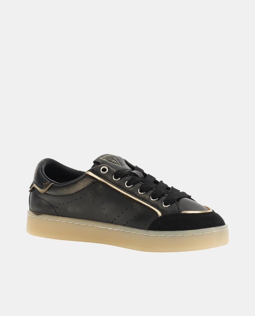 Sapatilhas Tipo Runner com Estampado Preto-4