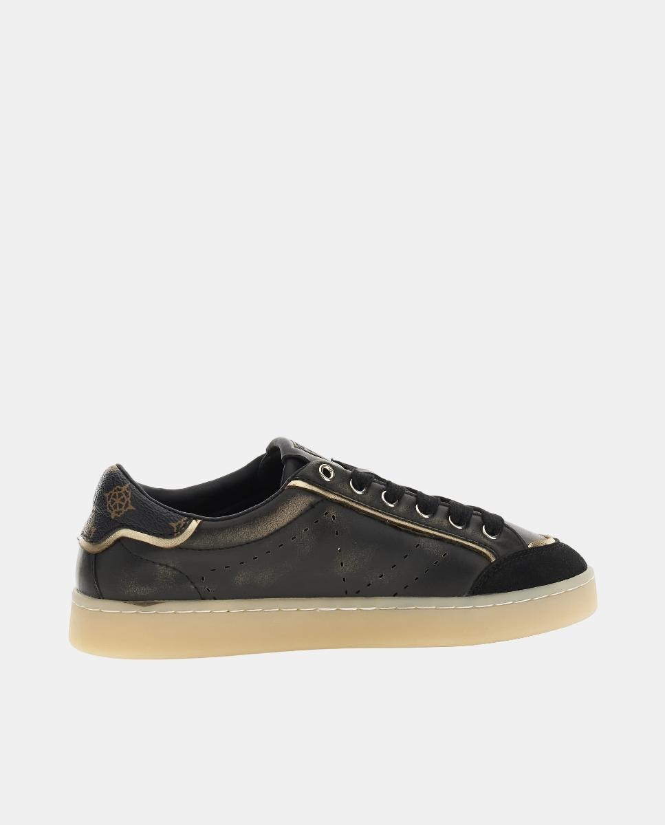 Sapatilhas Tipo Runner com Estampado Preto-5