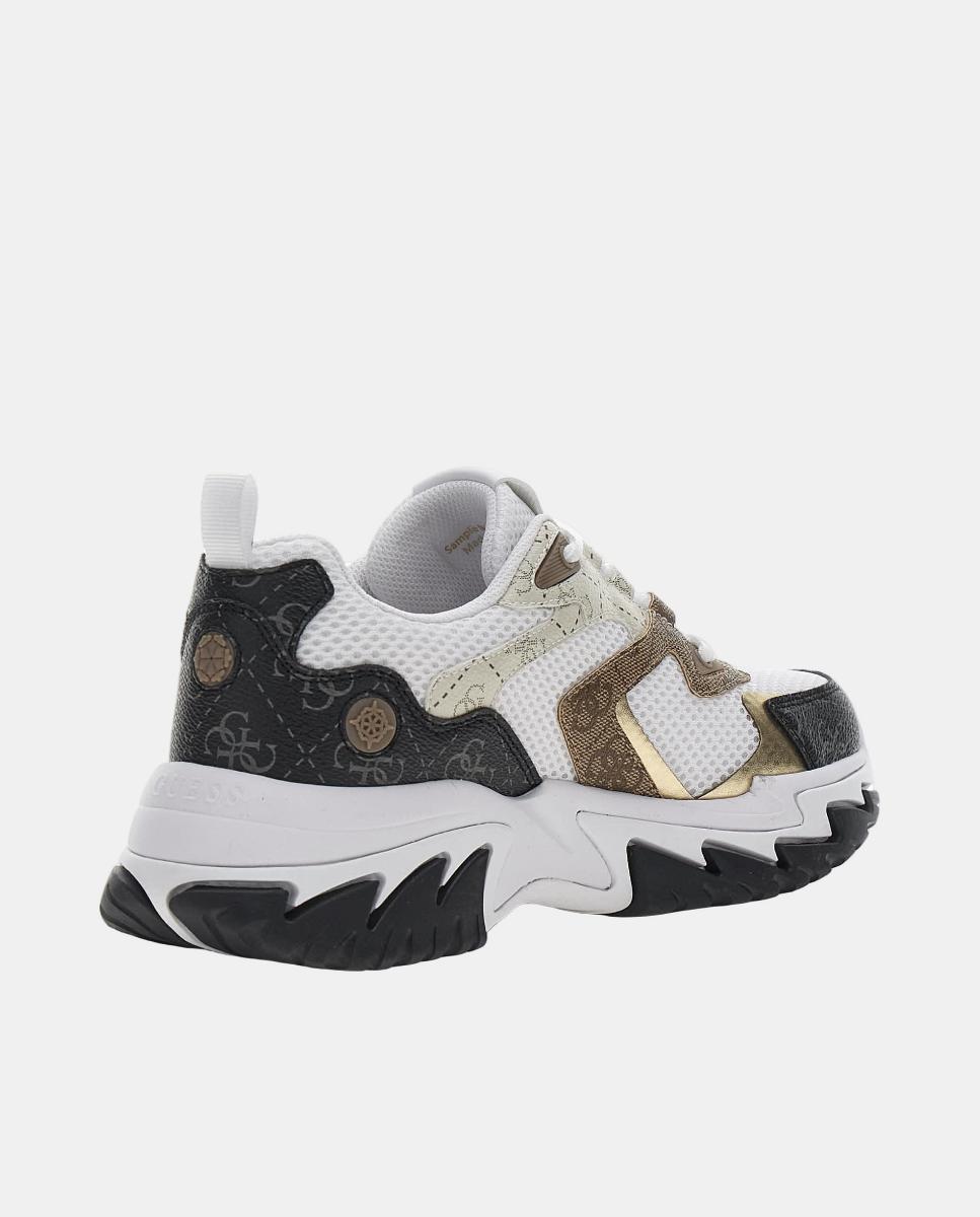 Sapatilhas Tipo Runner com Estampado Branco-2