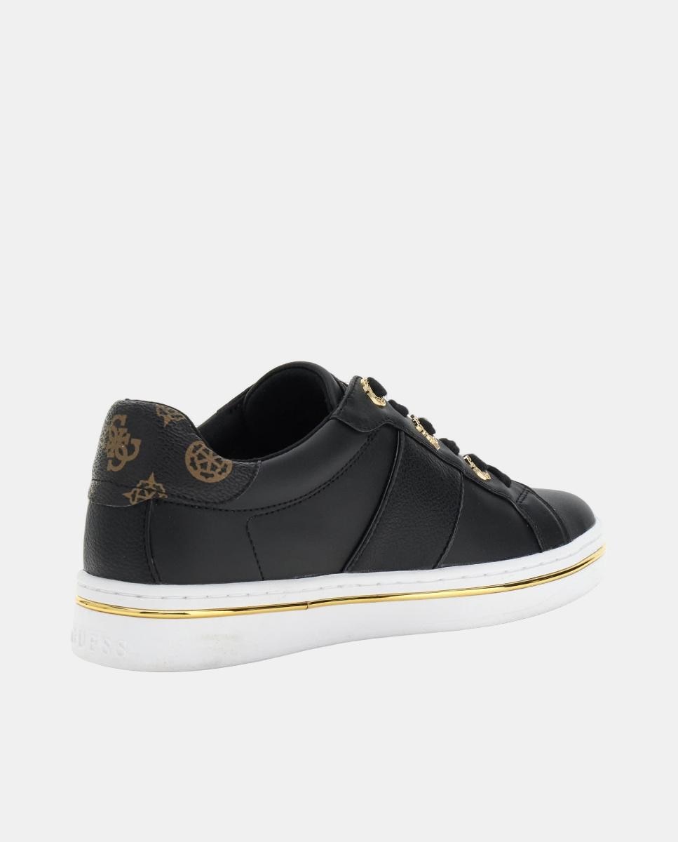 Sapatilhas Tipo Runner com Estampado Preto-2